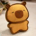 Simpatico peluche capibara pane tostato cuscino morbido bambola animale regalo bambini - Capibara Toast / 17cm / Colore caramello