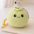 Carino portachiavi raviolo in peluche verde baozi imbottito ciondolo borsa kawaii - Verde - Adorabile