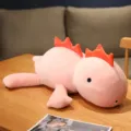 Simpatico dinosauro rosa peluche triceratopo zavorrato animale di peluche cuscino regalo - Piccolo (30cm) / Rosso