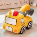 Cute excavator plush toy soft cartoon construction truck pillow for kids boys sleeping companion - 40CM / Construction Vehicle