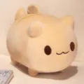 Simpatico peluche gatto coda di pesce morbido cuscino rotondo kawaii bambola regalo - 20x25cm / Marrone