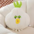 Funny garlic plush pillow cute stuffed toy soft cartoon doll quirky gift for home decor pillow - Garlic