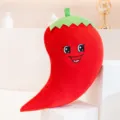 Simpatico peluche peperoncino rosso cartone animato bambola ripiena cuscino morbido variante - 55cm / Peperoncino
