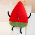 Grazioso peluche di anguria morbido cuscino di frutta cartone animato bambola confortante arredamento - 55cm / Anguria