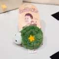 Cute magnetic shoulder turtle plush toy for kids, soft stuffed animal doll companion for clothes - Turtle