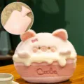 Cute plush hot water bottle hand warmer, cartoon pig design for cozy winter gifts. - Cake Pig Hand Muff for Hot Water Bag
