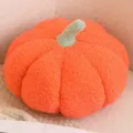 Joli coussin en peluche citrouille orange, douce peluche rembourrée pour canapé et salon déco. - 20cm / Coussin citrouille orange
