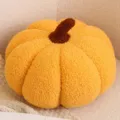 Joli coussin citrouille en peluche jouet rembourré doux automne maison canapé oreiller 1pc - 20cm / Coussin citrouille jaune