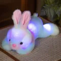 Glowing plush rabbit toy with colorful LED lights, soft stuffed bunny doll for kids gift. - Lying Colorful Rabbit / 35cm/0.21kg