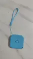 Metro quadrato retrattile portatile in colore blu con comodo laccetto per uso quotidiano. - Blu