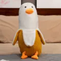 Simpatico peluche anatra banana cuscino, divertente bambola di stoffa regalo per ragazze variante. - 50cm / Anatra Bianca