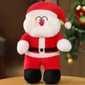 Süßer Weihnachten Weihnachtsmann Plüschtier Puppe weiches Kuscheltier Festtagsgeschenk Deko - Rundaugen-Stil / 25cm