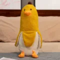 Divertente Papera Banana Peluche Carino Cuscino Bambola Imbottita Morbido Animale Regalo - 50cm / Papera Gialla