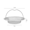 Edler Edelstahl Küchen Spülbecken Sieb Korb mit drehbarem Griff Abfluss Filter 11cm - Abflusssieb für Spülbecken