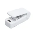 Mini portable plastic bag sealer, white handheld heat sealing machine for snacks. - White