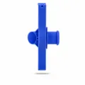 Blue plastic food sealing clip with pour spout for kitchen storage bags and milk powder bags. - Blue