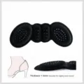 High heel anti-slip pads, thick black shoe insoles for pain relief and loose shoes. - Thick 6mm / Black