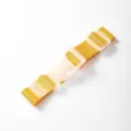 Adjustable yellow luggage strap with plastic buckle for travel suitcase packing and security use. - Yellow