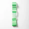 Green luggage strap for suitcase, adjustable travel packing belt with plastic buckle. - Green