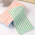 Chiffon absorbant et épaissi avec motif d'ondulations d'eau pour le nettoyage de cuisine. - 15x20cm / Bordure florale