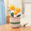 Cute mushroom plush potted toy, soft stuffed plant doll for home living room decor SKU. - Mushroom Ornament (25cm) / Orange