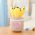 Cute plush potted plant toy creative tulip succulent stuffed doll for home decor variant - Bear Paw Ornament (25cm) / Yellow