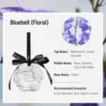Diffusore per aromaterapia per auto sospeso a forma di camelia con profumo di campanula per armadio. - Campanula Selvatica