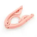 Roze opvouwbare kledinghanger, compacte reis wasdroog organizer voor studentenkamer dagelijks. - Roze (Plastic Stijl)
