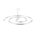 Edelstahl Spiral Kleiderbügel, runder Bettwäsche Trockner für Balkon und Haushalt. - Runder Edelstahl / 8mm / Silber