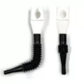 Portable flexible oil funnel with bayonet clip, thickened multi-functional design for easy use. - White
