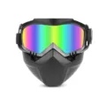 Harley motorcycle windproof goggles integrated tactical full face mask colorful lens - Colored Lenses