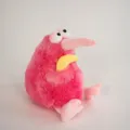 Cute pink kiwi bird plush toy fluffy stuffed animal lovely doll soft gift for kids - Pink