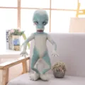 Funny alien plush toy soft stuffed doll creative ugly doll quirky gift pillow for kids and friends. - Green / 60CM