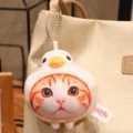 Simpatico ciondolo gatto peluche portachiavi soffice gattino bambola borsa regalo ragazza - Stile Pendente Cappello Anatra 10cm