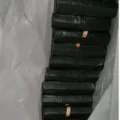 Black drawstring garbage bags, household thickened portable plastic trash bags, roll pack. - Single Roll 12 Pcs Black