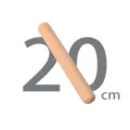 Rouleau a patisserie en bois de hetr 20cm rouleau a pate pour cuisine et preparation - Rouleau à pâtisserie à bout rond 20*2,7 cm / Hêtre naturel