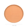 Wooden round tray, minimalist style fruit and dessert plate for home and hotel use - Diameter 26.5cm