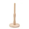 Wooden ring display cone stand, natural wood jewelry holder organizer for desktop tabletop retail. - 1 Base Piece / Natural Wood Color