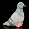 Peluche piccione realista uccello farcito morbido bambola cuscino regalo di compleanno - Piccione grigio di peluche
