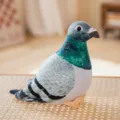 Simulazione piccione peluche bambola carino imbottito uccello cuscino grigio variante - Piccione verde