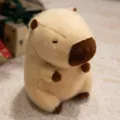 Leuke capybara pluche speelgoed zachte knuffelpop voor kinderen en huisdecoratie - Tan