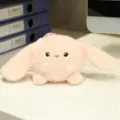 Cute pink plush bunny animal pendant toy keychain, soft stuffed doll for room decoration. - Pink Rabbit