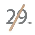 Natural beech wood rolling pin for baking dumplings and pastry, unpainted, 29 cm long SKU - Small Round-head Rolling Pin / Off White