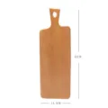 Beech wood cutting board with handle, kitchen chopping board for fruit and bread. 42cm size. - 42*14.5cm