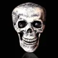 Ρεαλιστικό διακοσμητικό κρανίο Halloween για διακόσμηση κήπου και βεράντας σπιτιού - Μεμονωμένο Ρεαλιστικό Κρανίο
