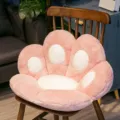 Rosa Katzenpfote Plüsch Stuhlkissen, weiches süßes Sitzkissen für Gaming Stuhl Büro. - Klein 70 x 60 cm / Rosa