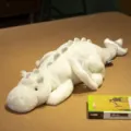 Simpatico drago bianco peluche morbido cuscino dinosauro regalo per bambini e ragazzi - Bianco / 90cm