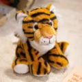 Cute sitting tiger plush toy forest series stuffed animal soft doll zoo souvenir gift for kids. - Tiger