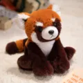 Cute red panda plush toy sitting stuffed animal soft doll for wonderful forest series gifts - Raccoon