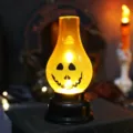 Διακοσμητικό φανάρι κολοκύθας Halloween με ζεστό φως για τρομακτική ατμόσφαιρα. - Στυλ Λάμπας Λαδιού